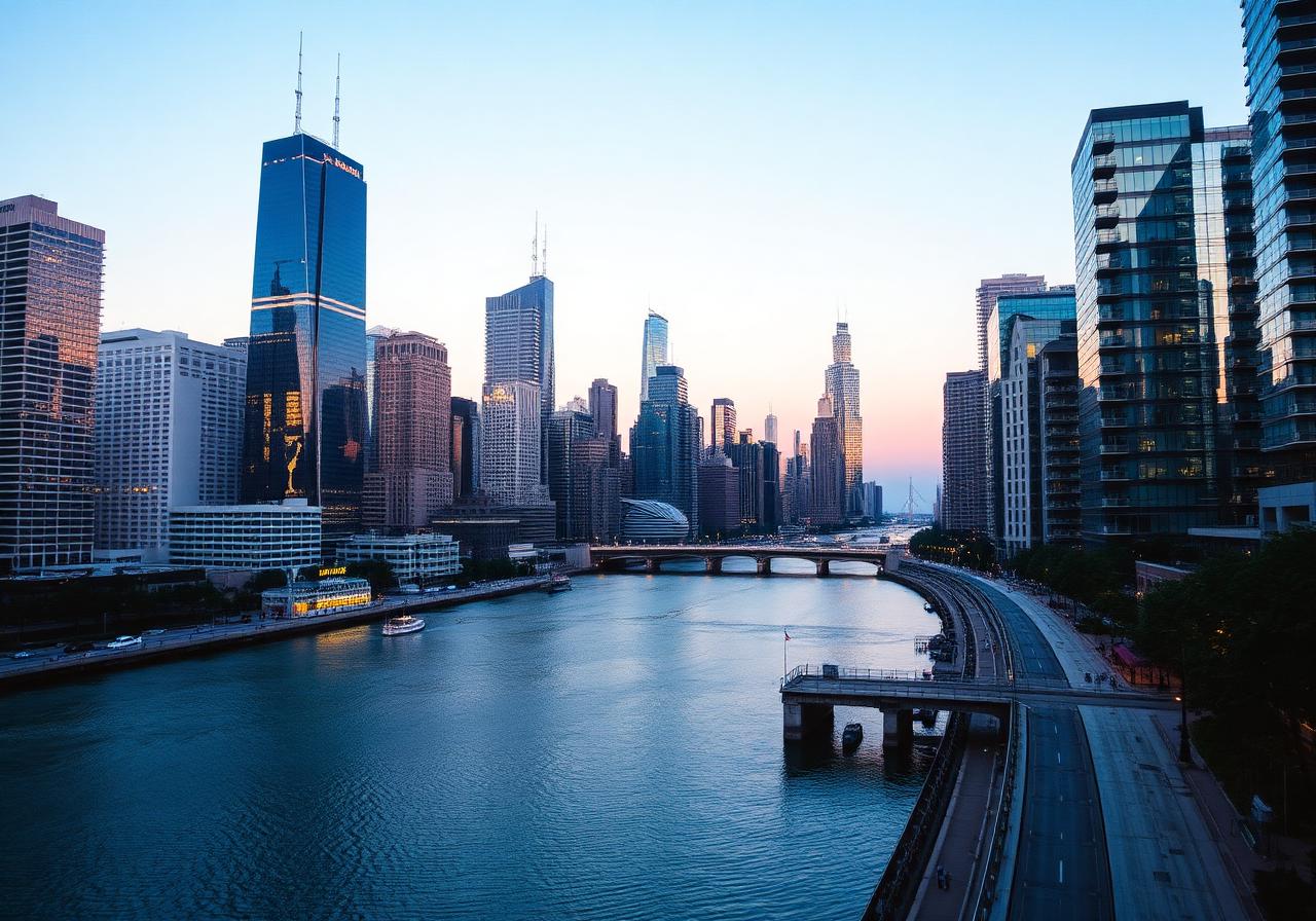 Skyline Riverfront Chicago